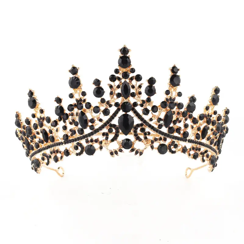 Purple Crystal Alloy Wedding Headband Crown