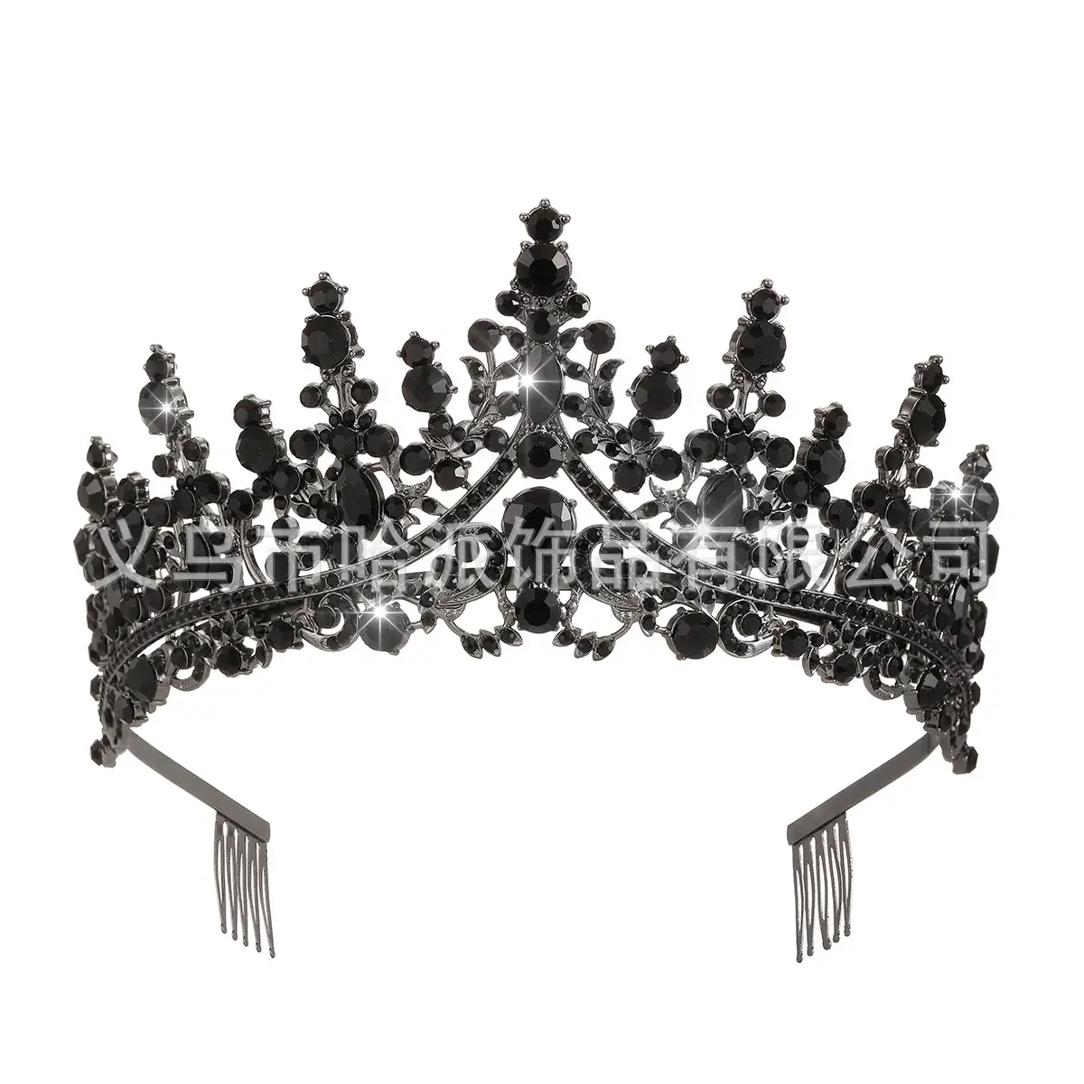 Purple Crystal Alloy Wedding Headband Crown