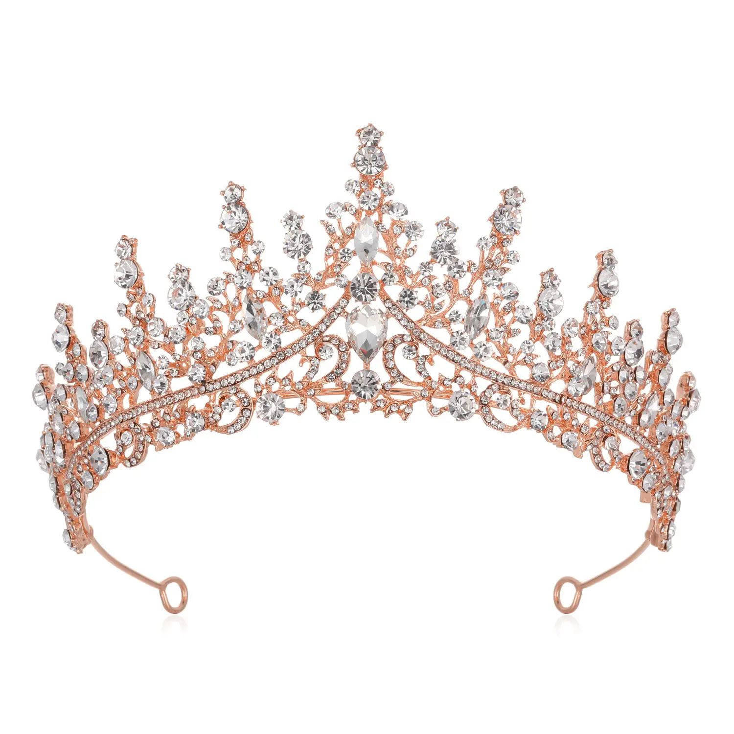 Purple Crystal Alloy Wedding Headband Crown