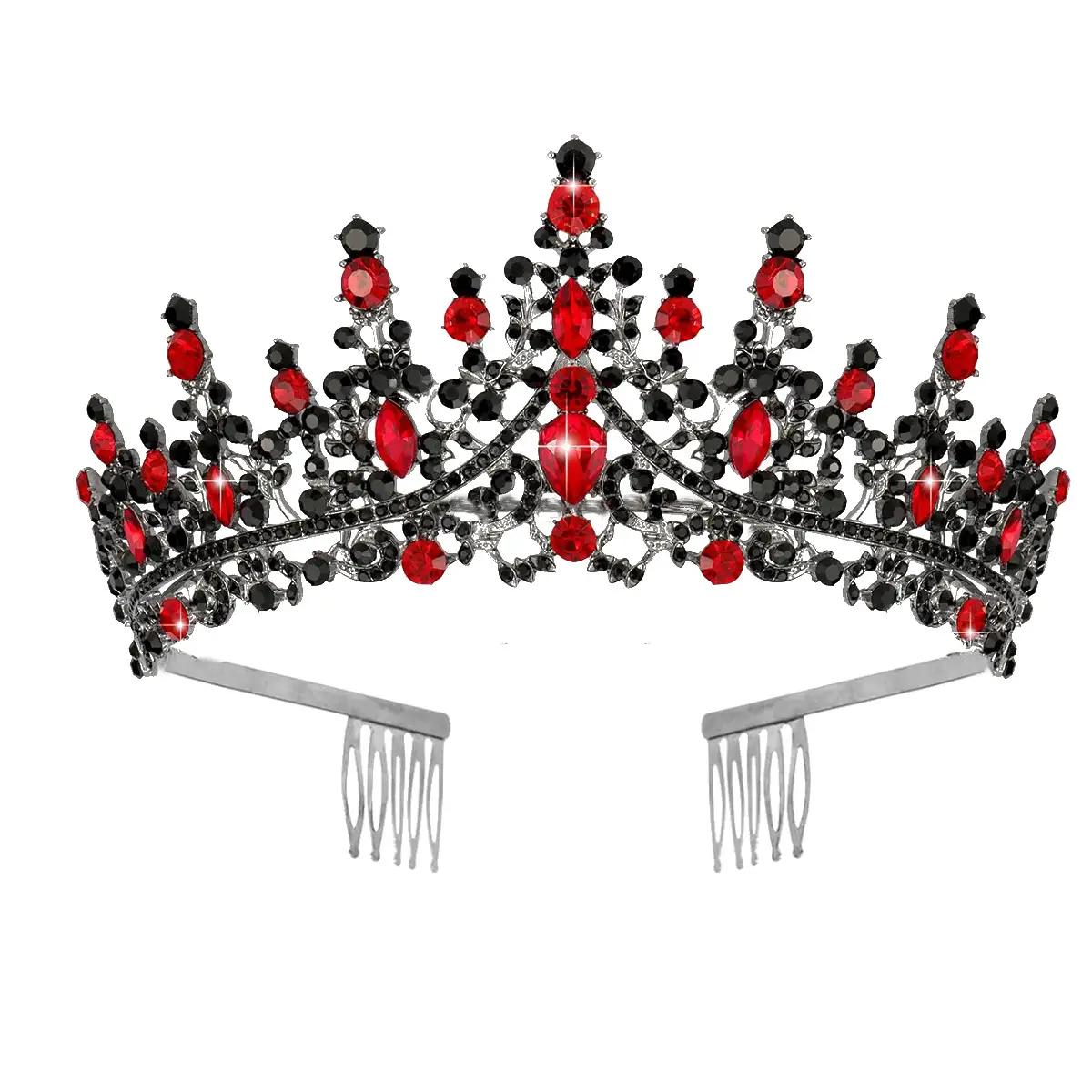 Purple Crystal Alloy Wedding Headband Crown