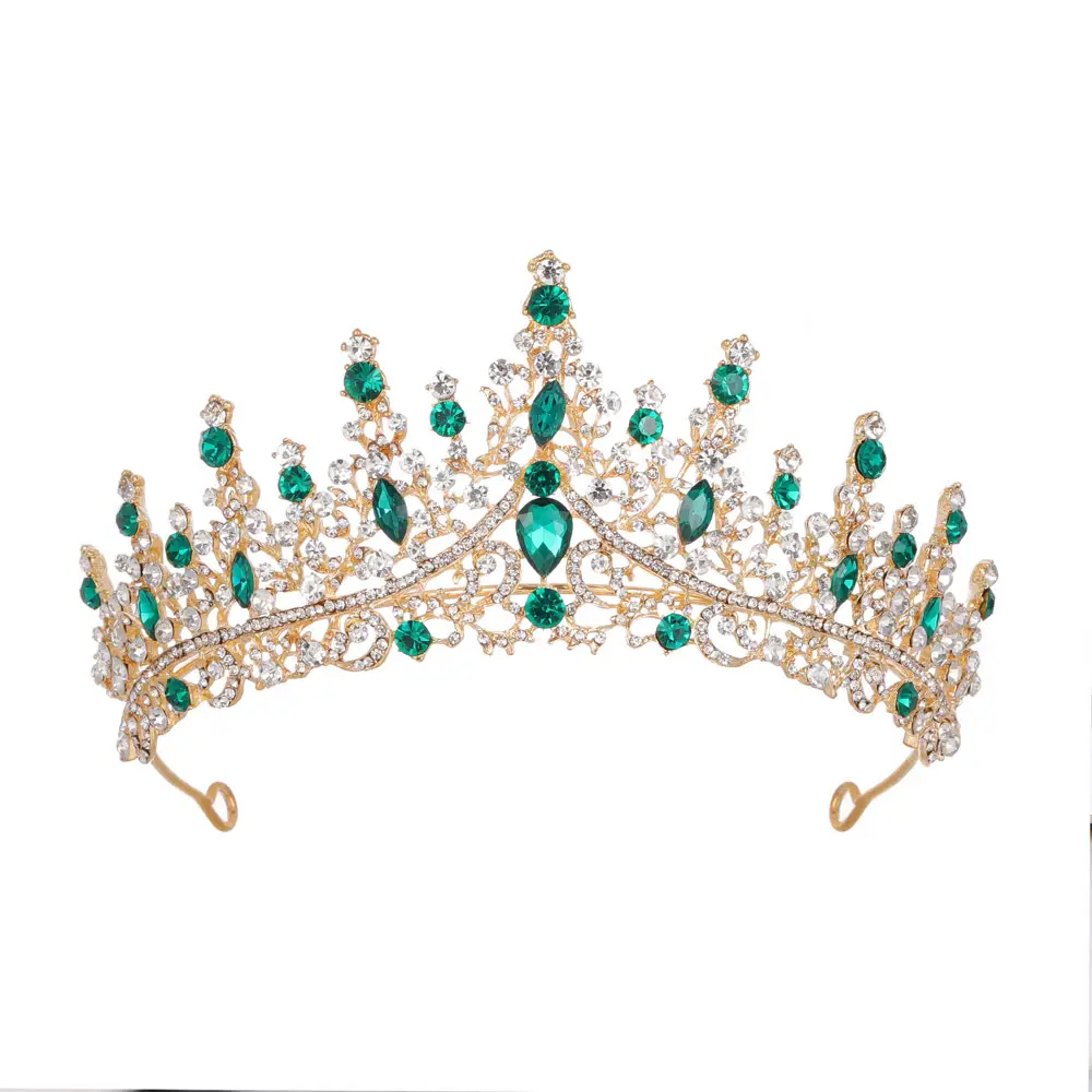 Purple Crystal Alloy Wedding Headband Crown
