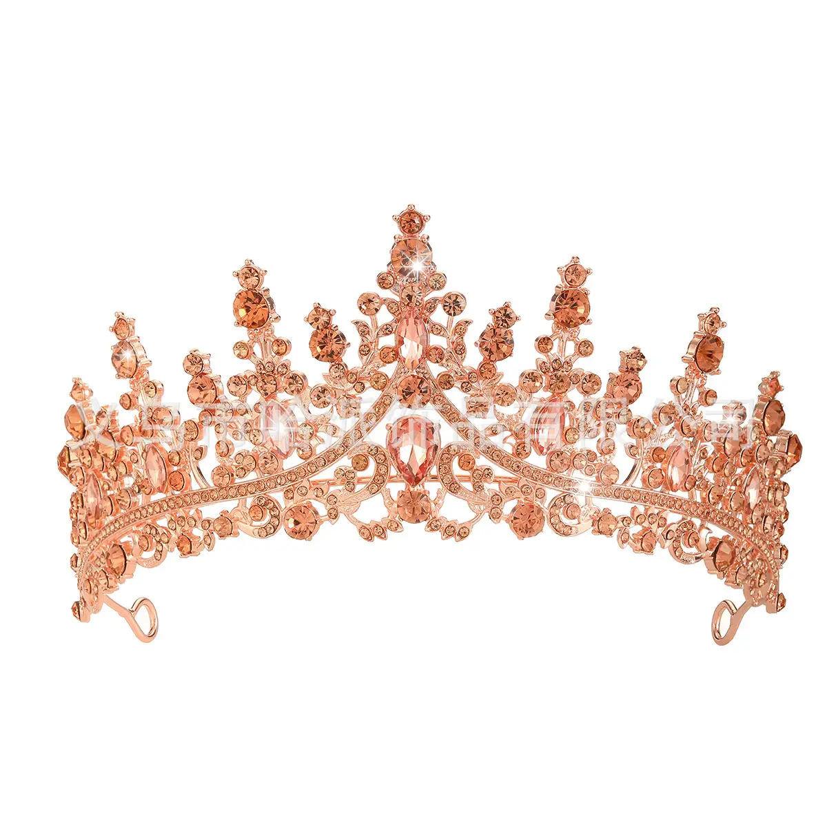 Purple Crystal Alloy Wedding Headband Crown