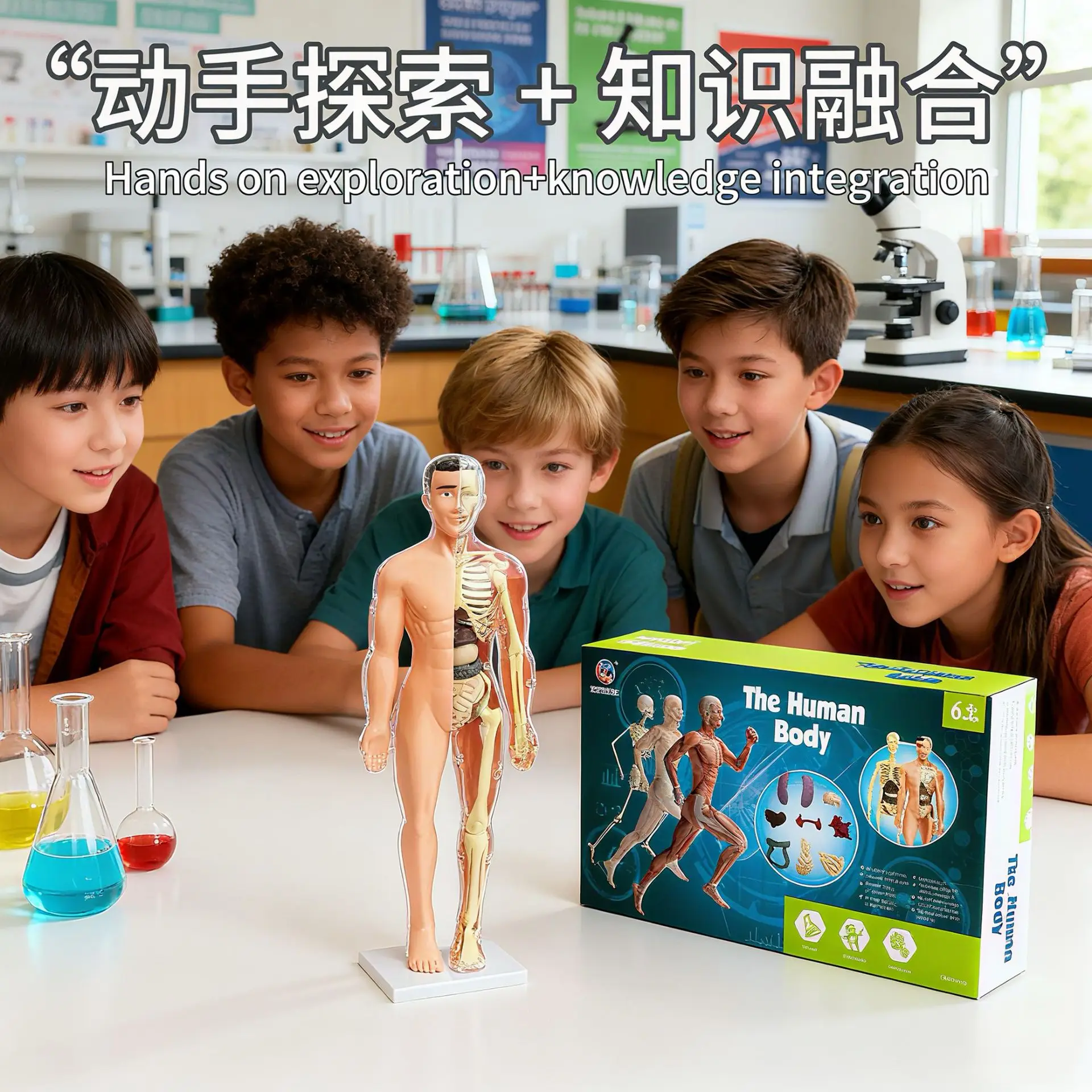 4D Brain Anatomy Model for Kids Educational Toy — feature 2