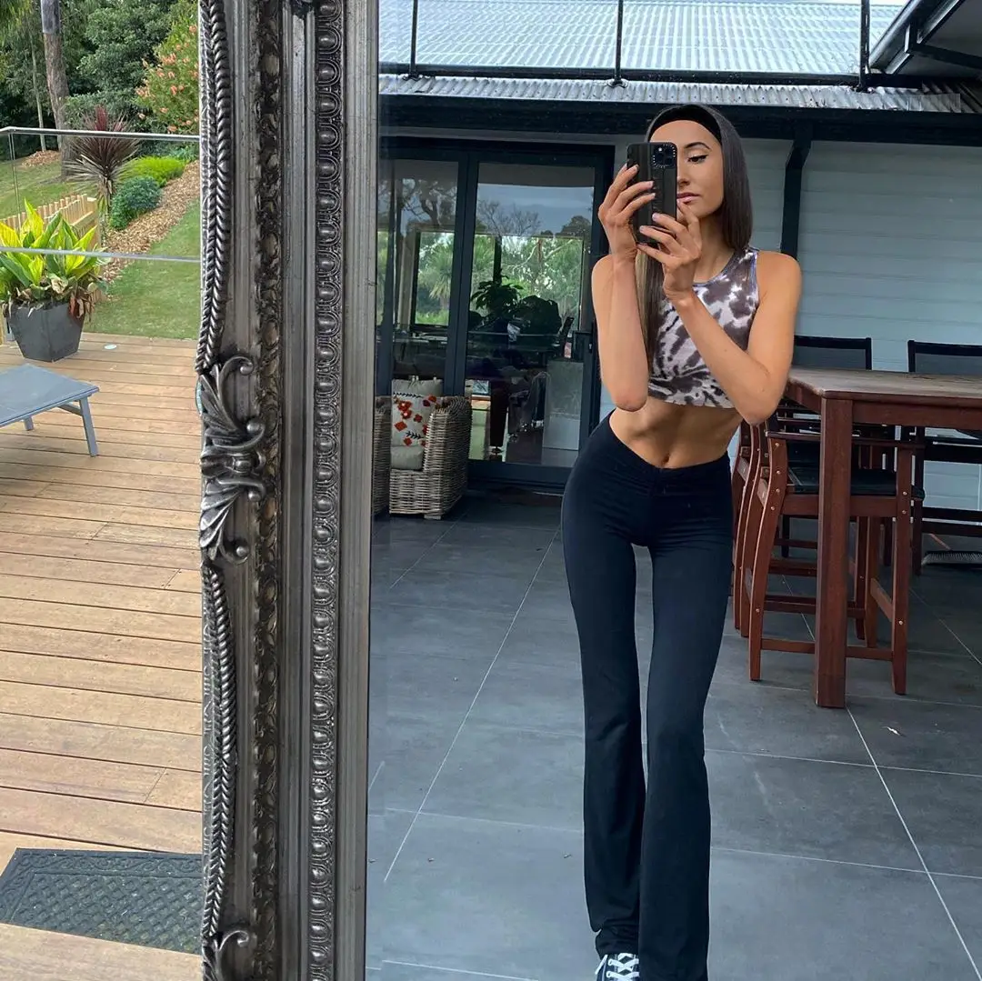New European American High Waist Slim Fit Strap Trousers Women — feature 21