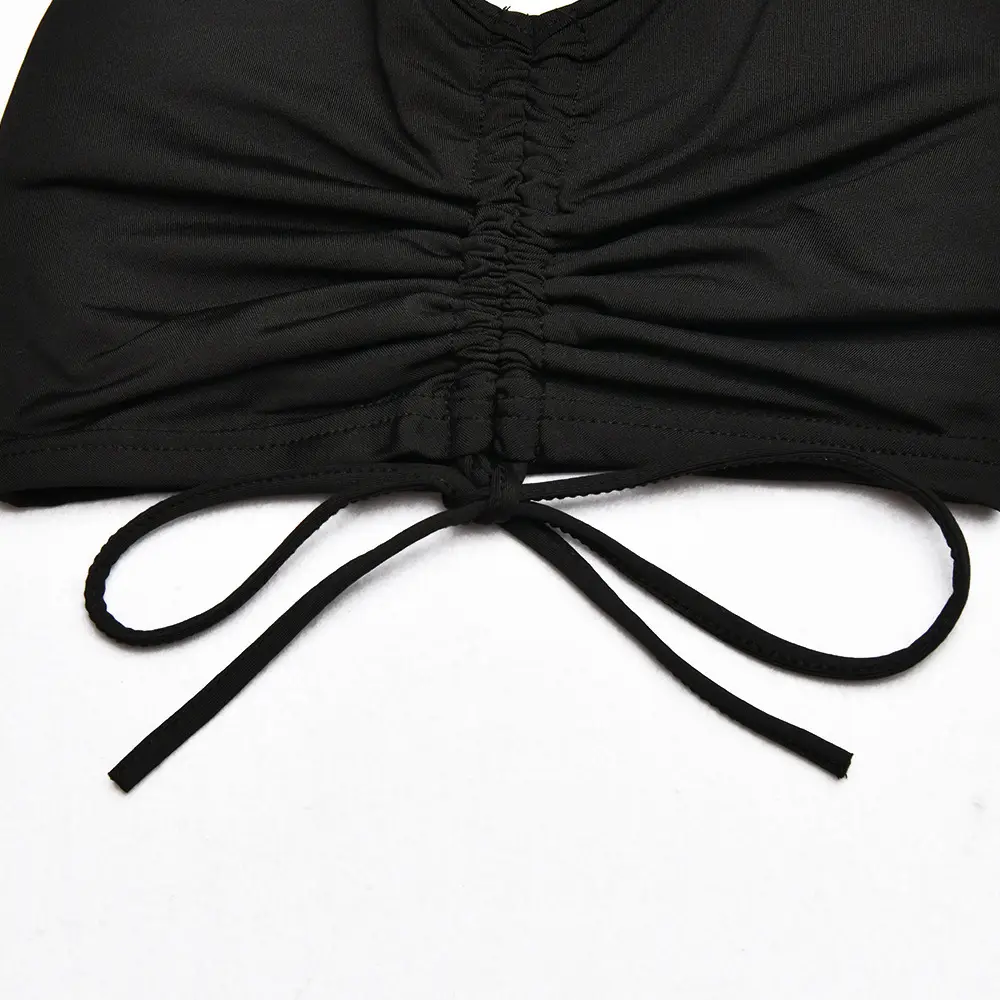 New European American High Waist Slim Fit Strap Trousers Women — feature 30