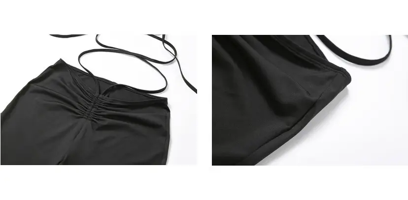 New European American High Waist Slim Fit Strap Trousers Women — feature 32