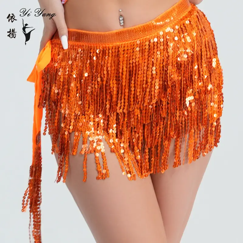 Halloween Belly Dance Costume Sequins Tassel Waist Chain
