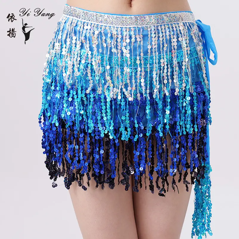Halloween Belly Dance Costume Sequins Tassel Waist Chain