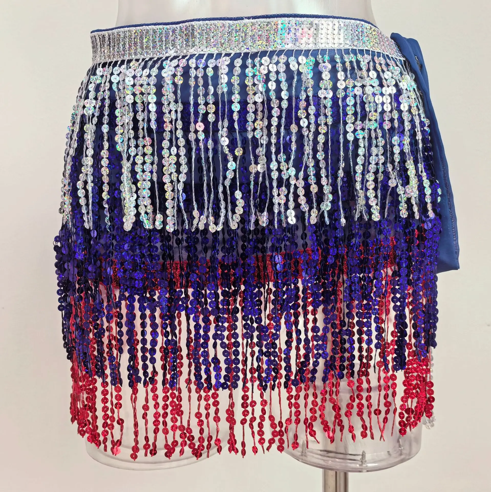 Halloween Belly Dance Costume Sequins Tassel Waist Chain