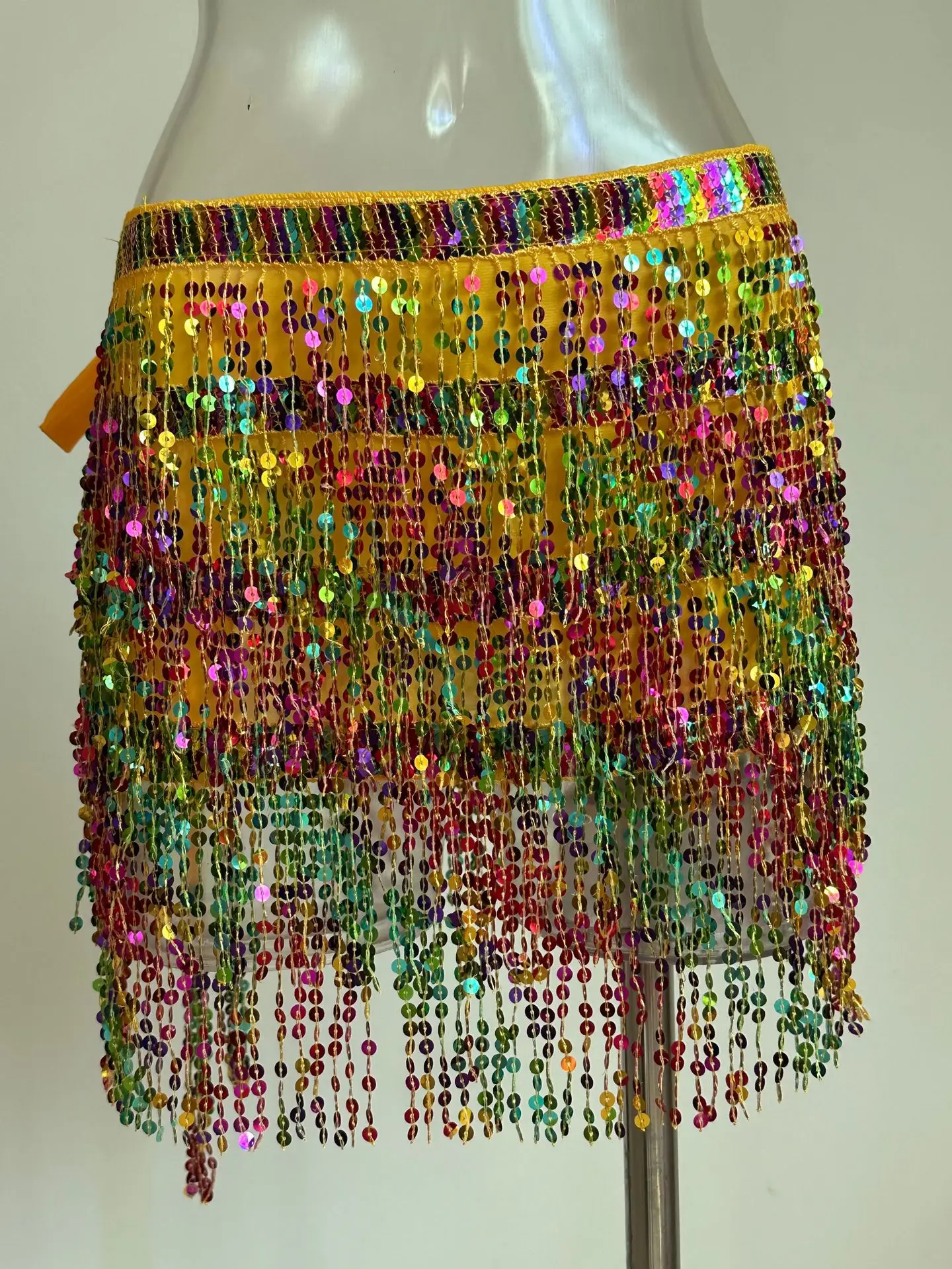 Halloween Belly Dance Costume Sequins Tassel Waist Chain