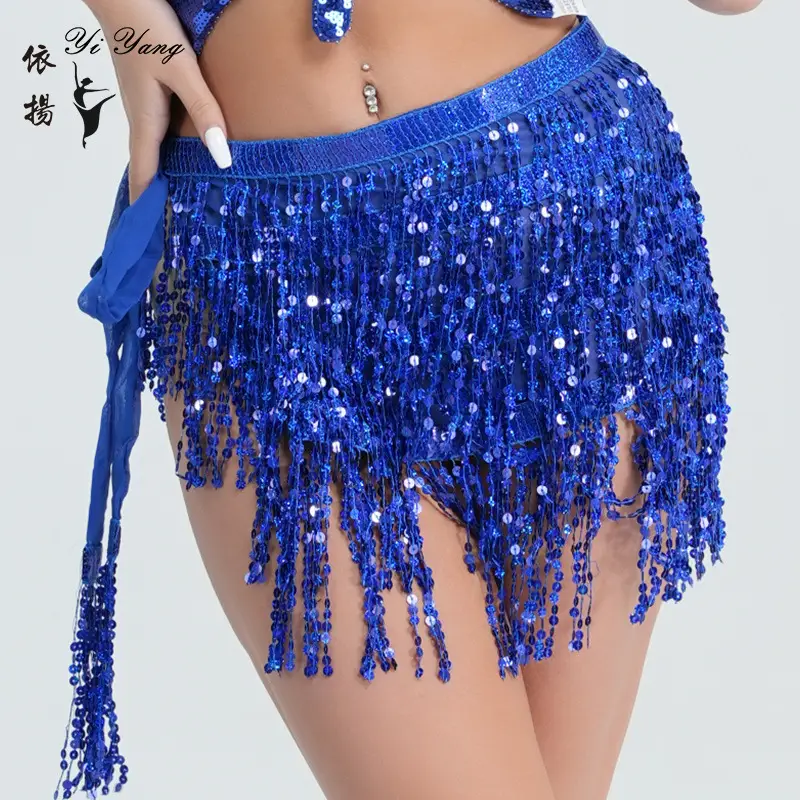 Halloween Belly Dance Costume Sequins Tassel Waist Chain