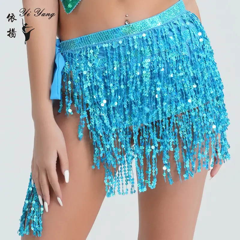 Halloween Belly Dance Costume Sequins Tassel Waist Chain