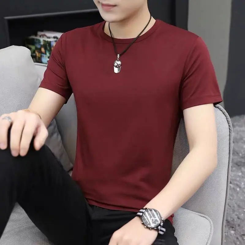 Men's Navy V-Neck T-Shirt Modal Slim Fit