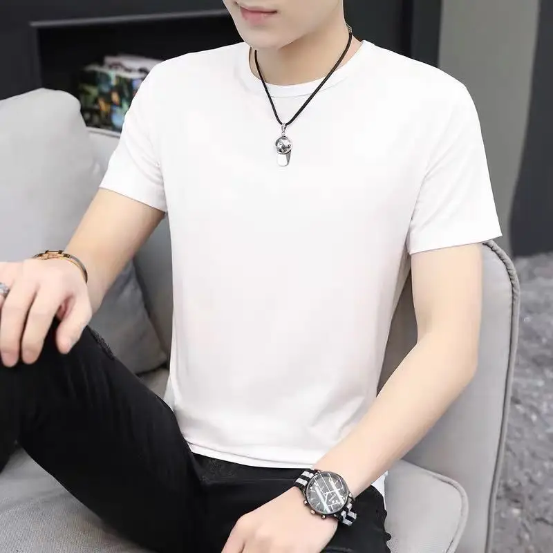 Men's Navy V-Neck T-Shirt Modal Slim Fit