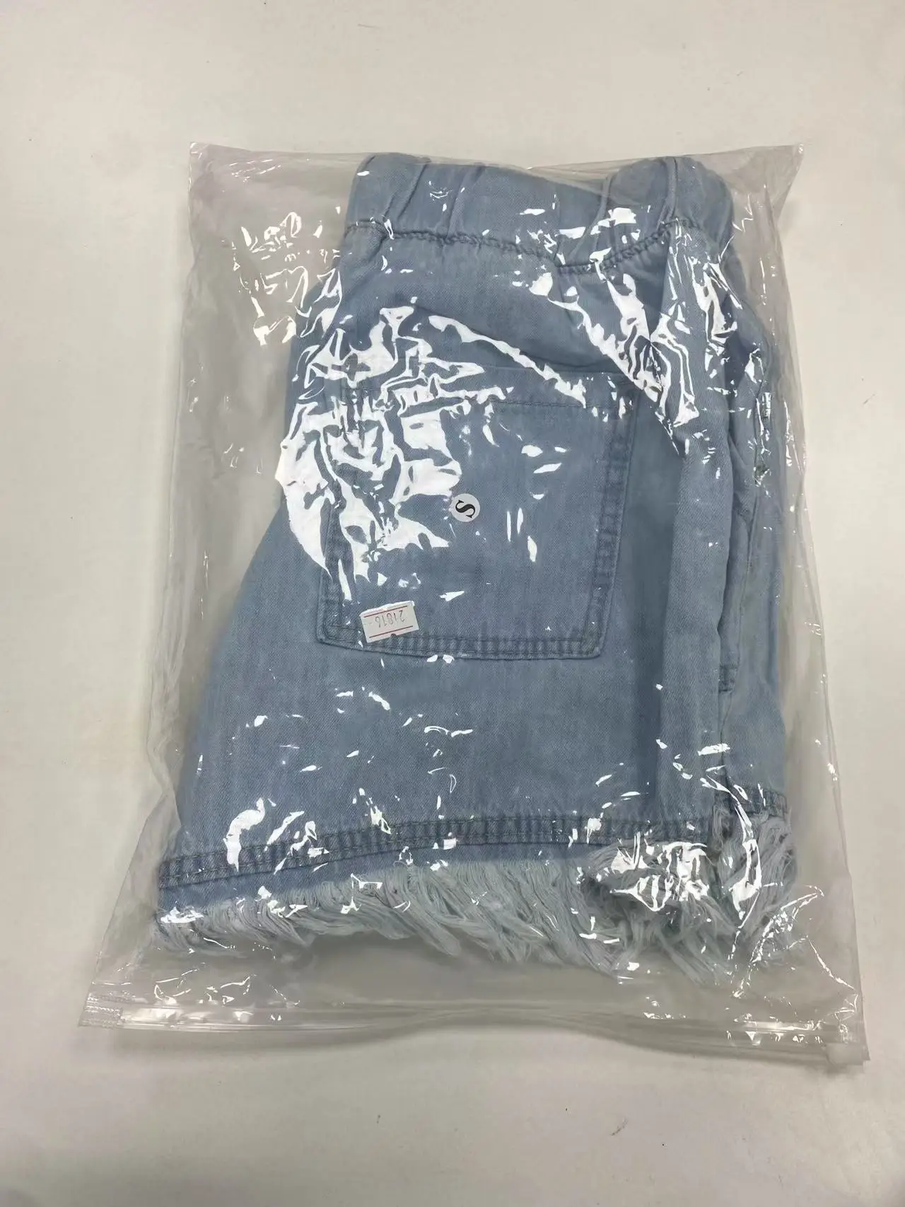 Women Denim Shorts High Waist Elastic Waist Lazy Style — feature 20