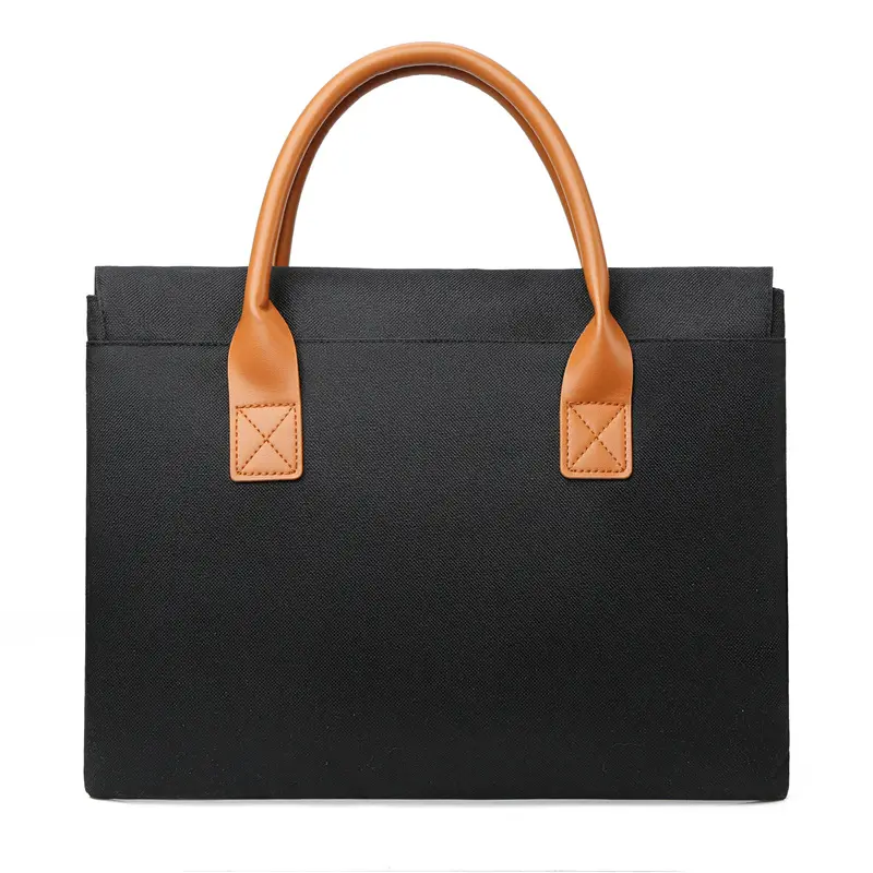 Oxford Cloth Laptop Bag Grey Anti-Wear Business Men - Image 3