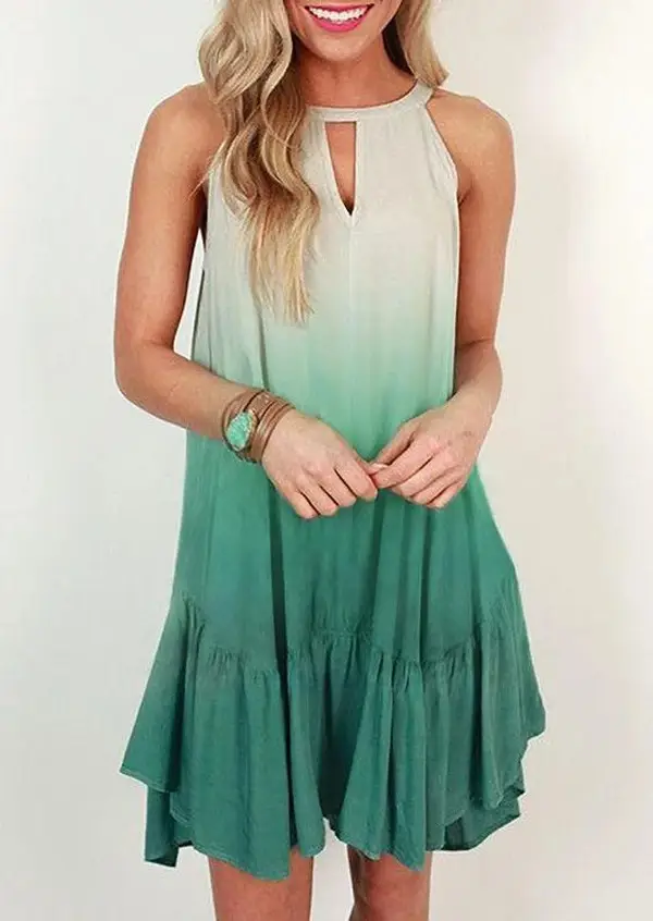 2020 Summer Gradient Halter Dress for Women - Image 4
