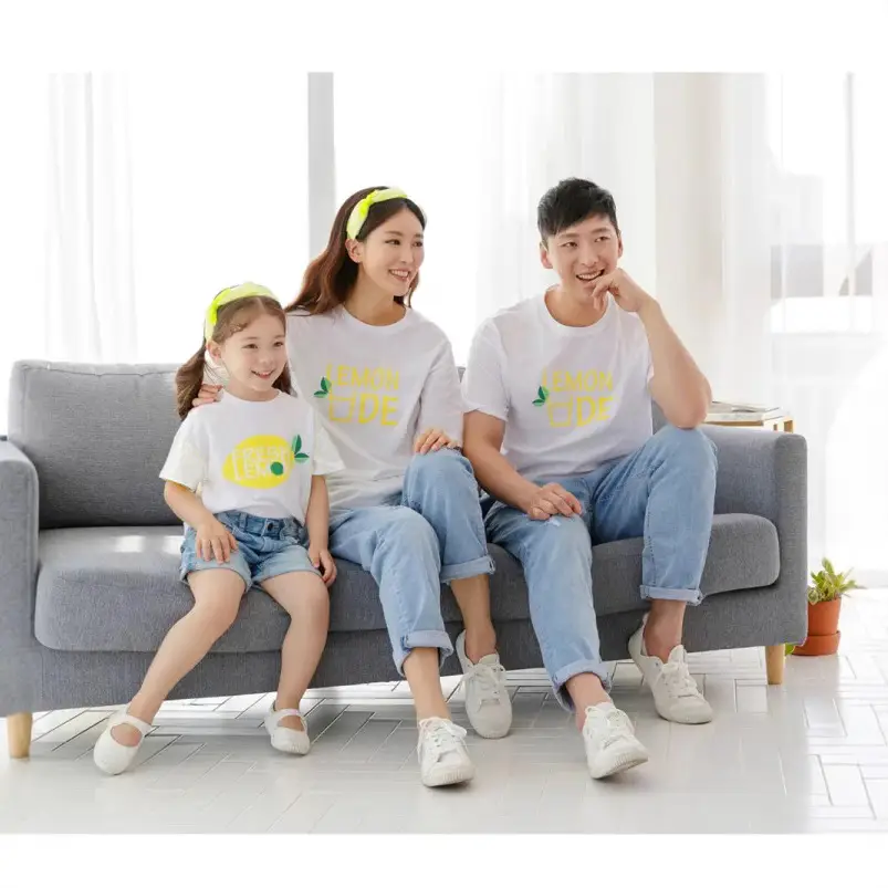 Family T-Shirt Set for Kids 2025 Summer English Short Sleeve - Image 4