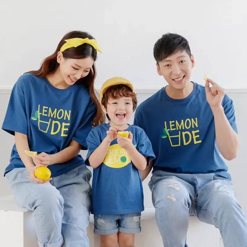 Family T-Shirt Set for Kids 2025 Summer English Short Sleeve - Image 5