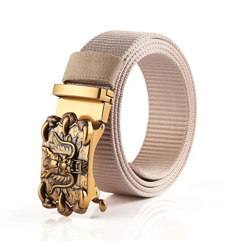 Men's Automatic Buckle Belt with Chinese Zodiac Design - Image 9