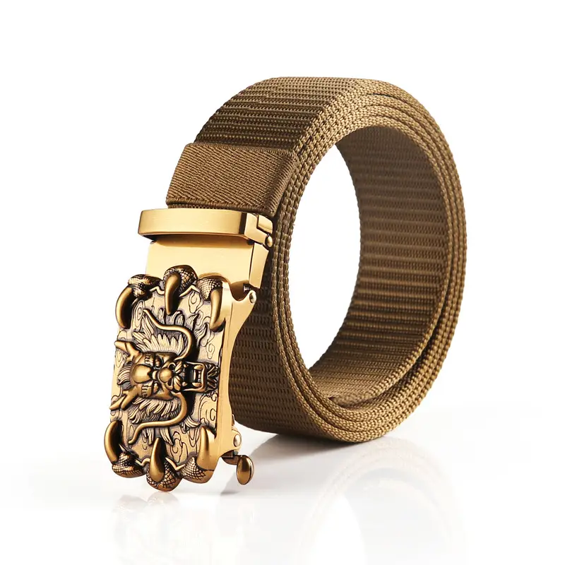 Men's Automatic Buckle Belt with Chinese Zodiac Design - Image 10