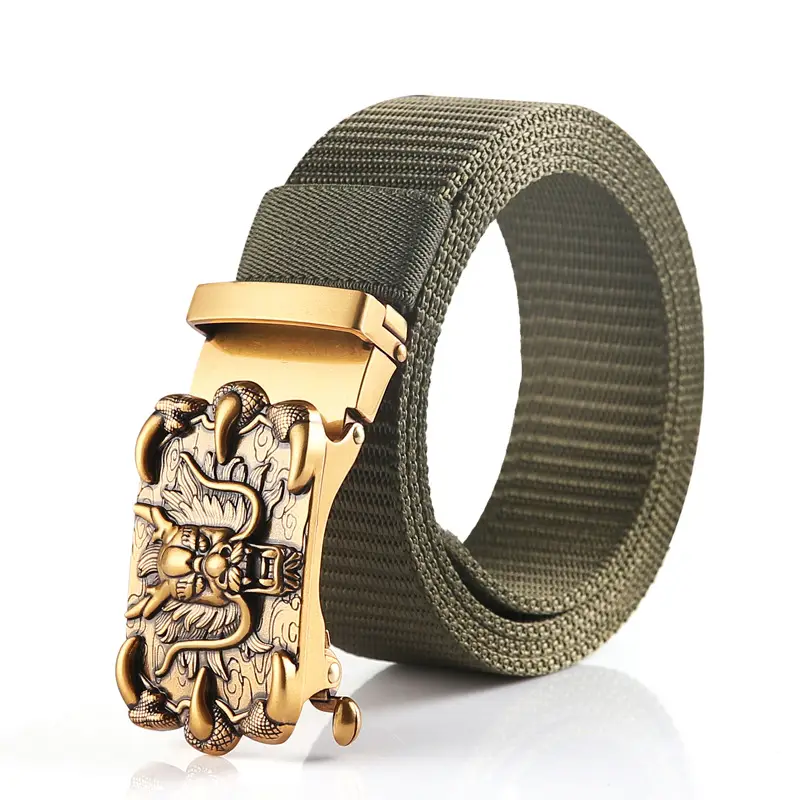 Men's Automatic Buckle Belt with Chinese Zodiac Design - Image 11