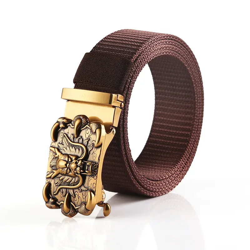Men's Automatic Buckle Belt with Chinese Zodiac Design - Image 12