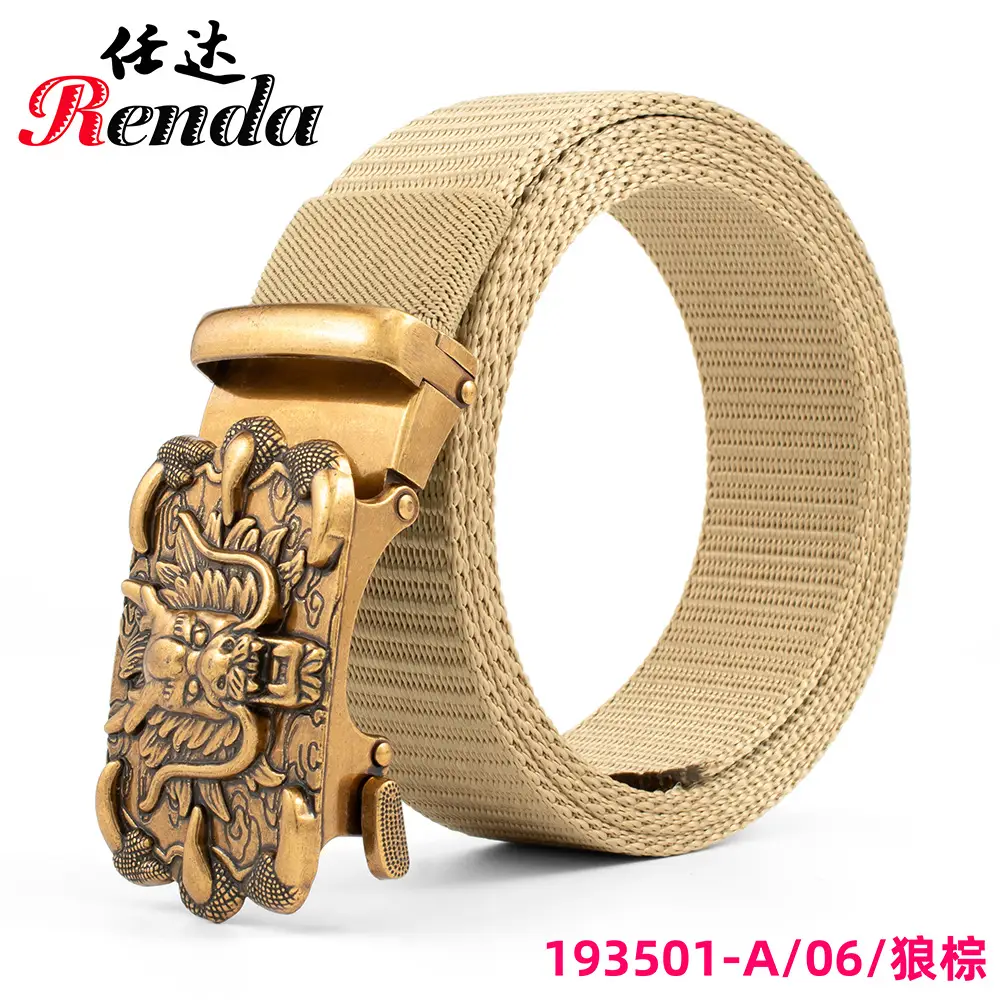 Men's Automatic Buckle Belt with Chinese Zodiac Design - Image 6