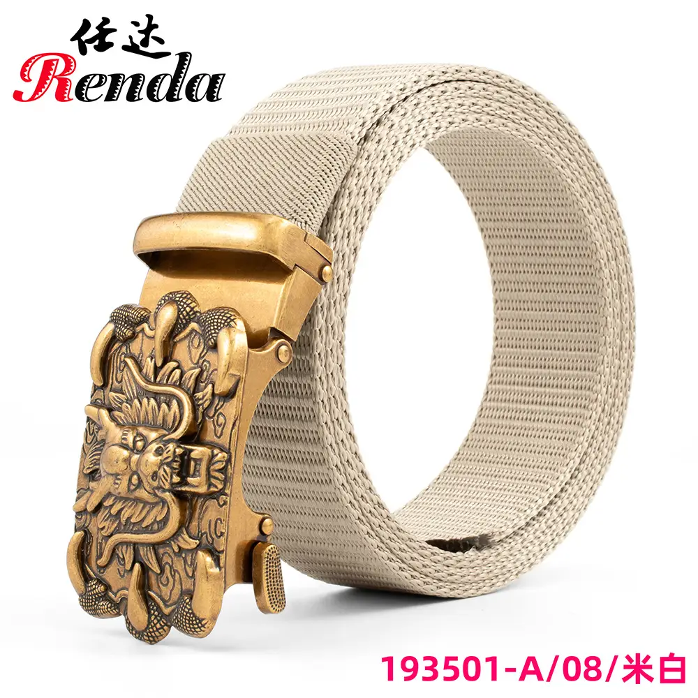 Men's Automatic Buckle Belt with Chinese Zodiac Design - Image 7