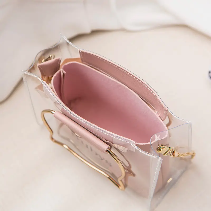 Transparent Cat Design Shoulder Bag Set of 4 - Image 7