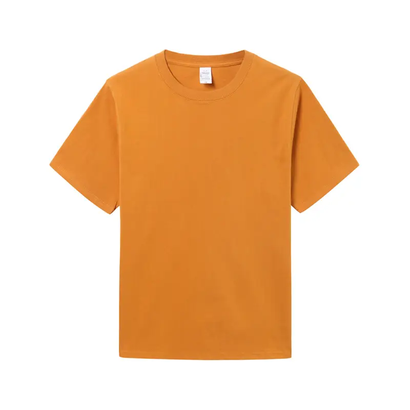 Men Pure Cotton Teal Crewneck T-Shirt New Heavy Loose - Image 11