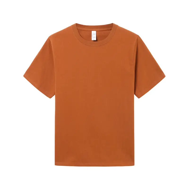 Men Pure Cotton Teal Crewneck T-Shirt New Heavy Loose - Image 12