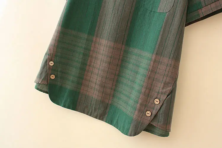 Women Plaid Summer Pajama Set Large Size — feature 10