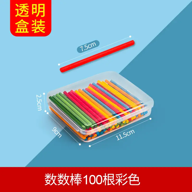 20 Pcs Red Green Wooden Counting Sticks 7.5cm - Image 5