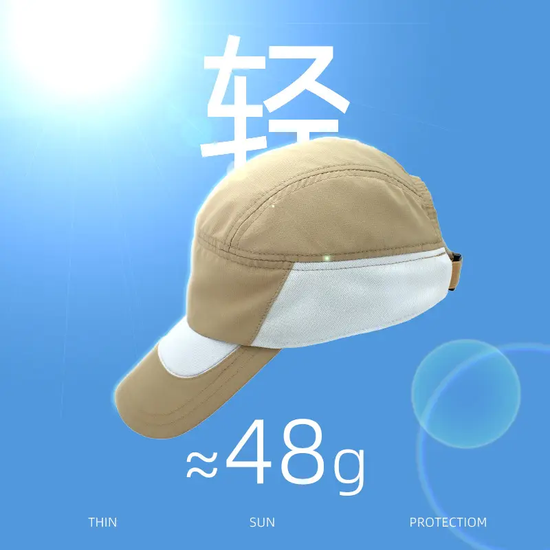Men's Grey White Baseball Cap with Extended Brim - Image 9