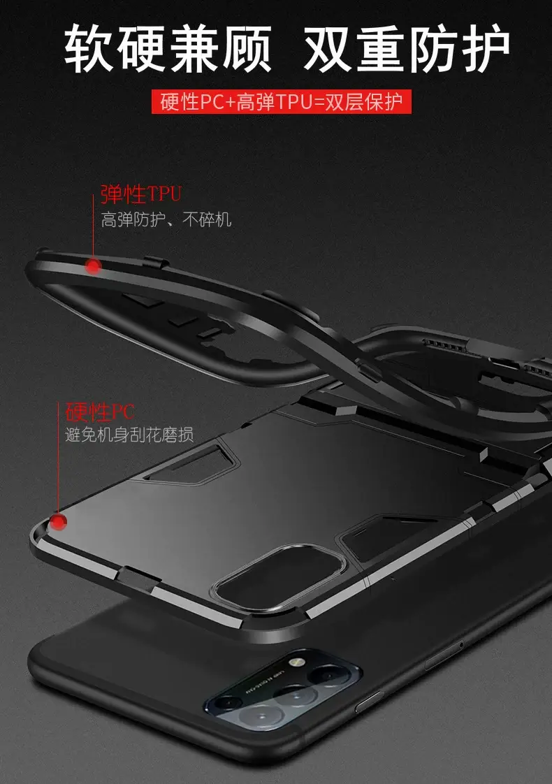 OPPO Reno5k Matte Black All-in-One Protective Case — feature 4