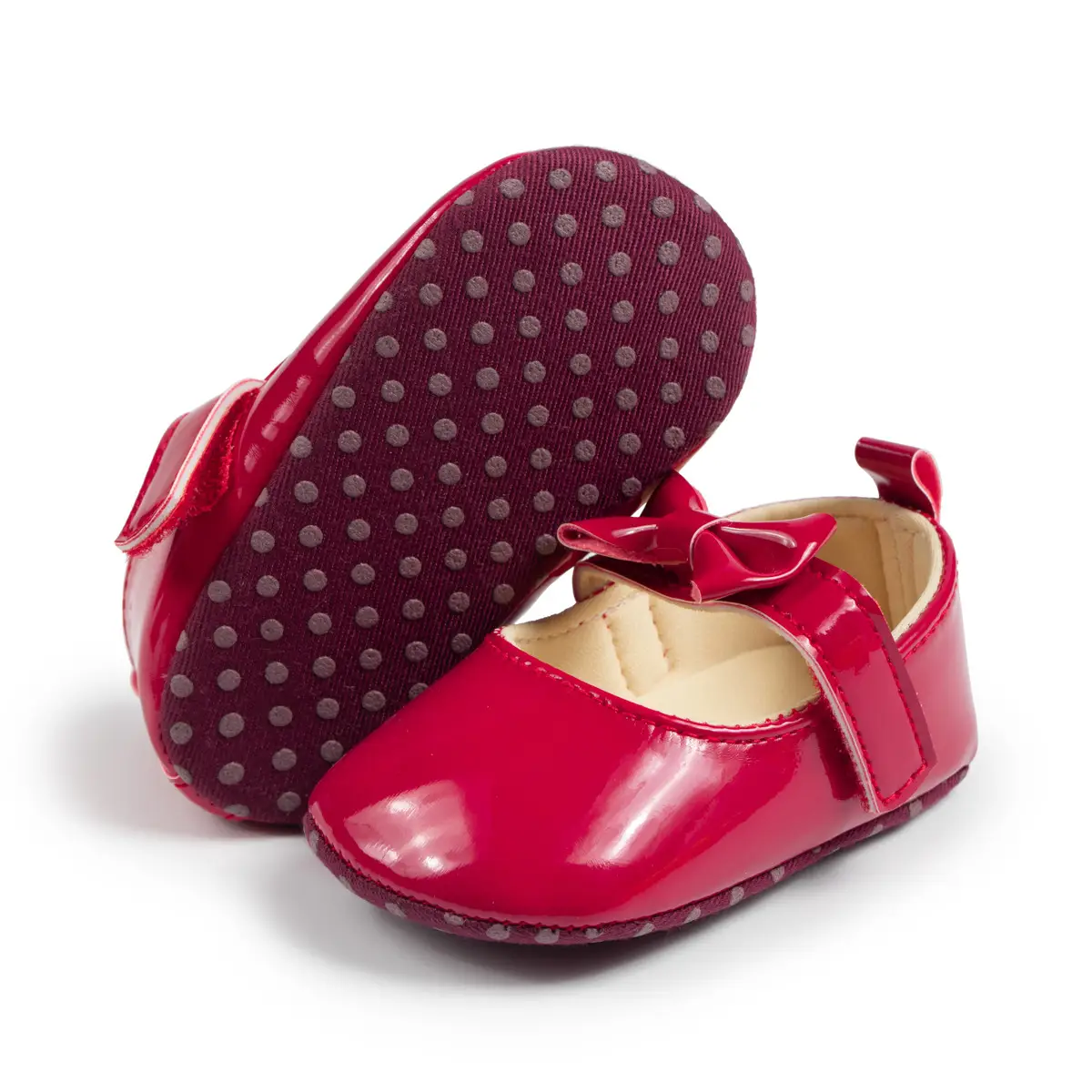 White Bow Soft Sole Toddler Shoes — feature 23