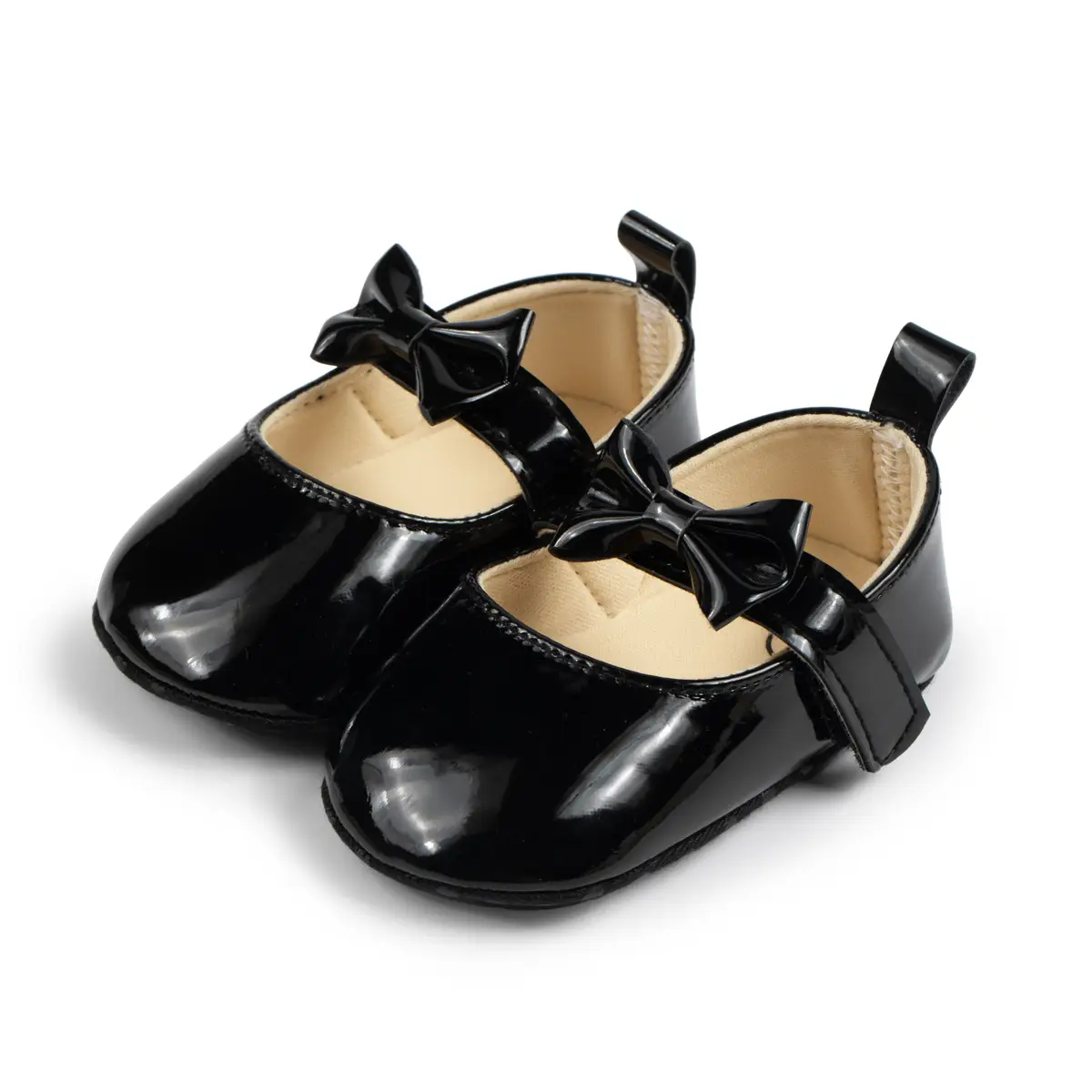 White Bow Soft Sole Toddler Shoes — feature 29