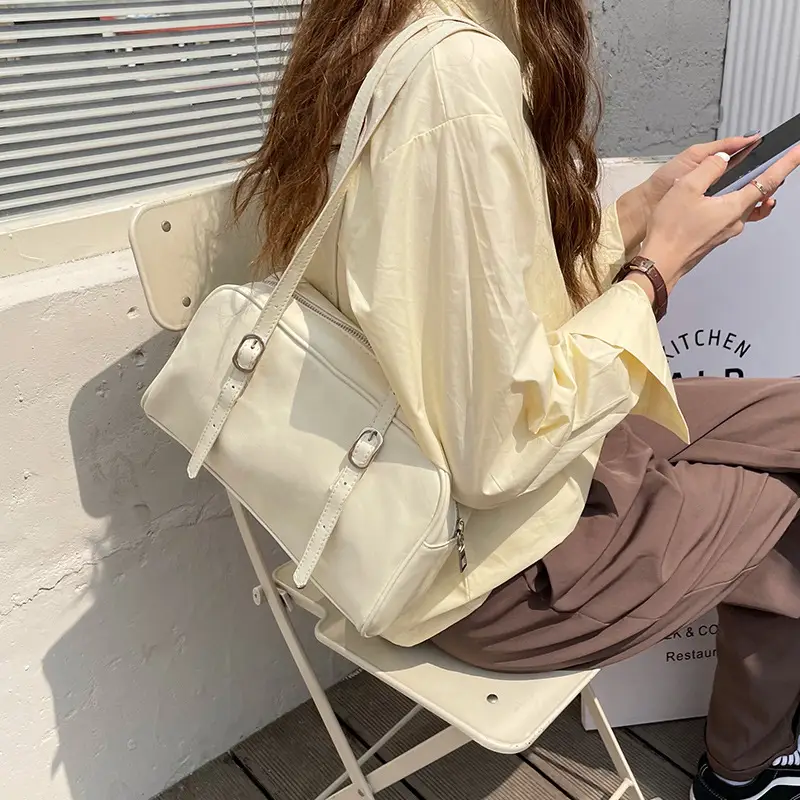Green Leather Shoulder Bag for Women 2025 - Image 5