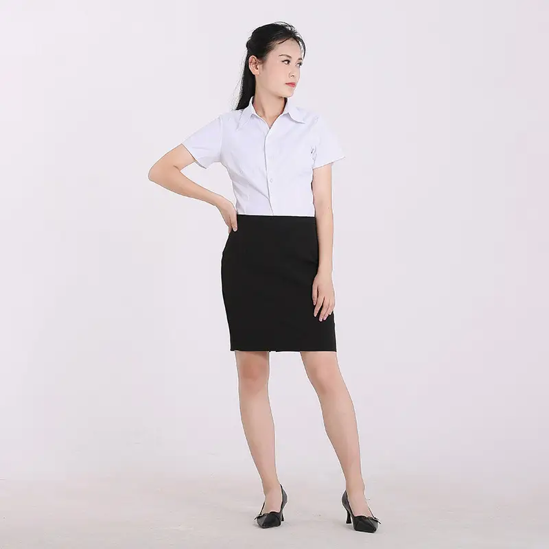 Women White Shirt Long Sleeve Formal Workwear - Image 6