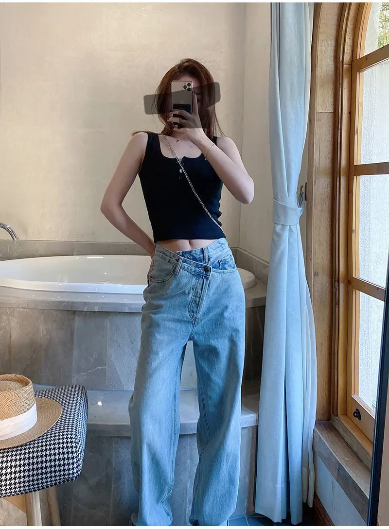 Black Sleeveless Knitted Top for Women Spring Summer — feature 13