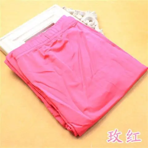 2023 Women's Pink Cropped Ice Silk Leggings Large - Image 9