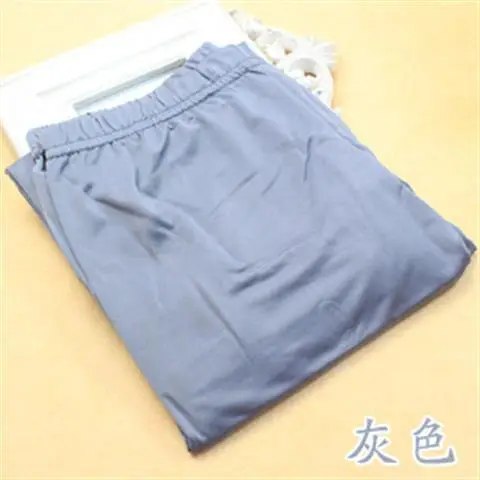 2023 Women's Pink Cropped Ice Silk Leggings Large - Image 3