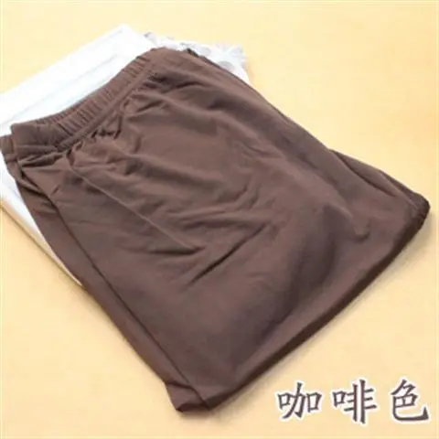 2023 Women's Pink Cropped Ice Silk Leggings Large - Image 7