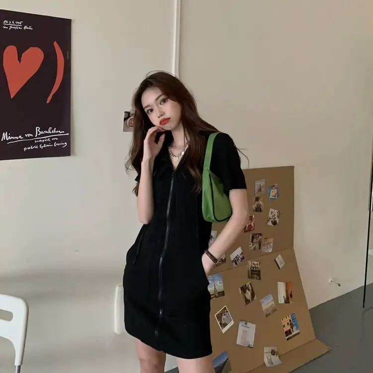 Korean Style White Hooded Dress for Women 2023 — feature 18