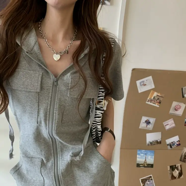Korean Style White Hooded Dress for Women 2023 — feature 7