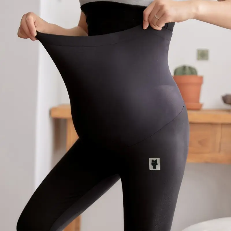 Pregnant Women's Seamless High Waist Leggings 3D Yoga - Image 10