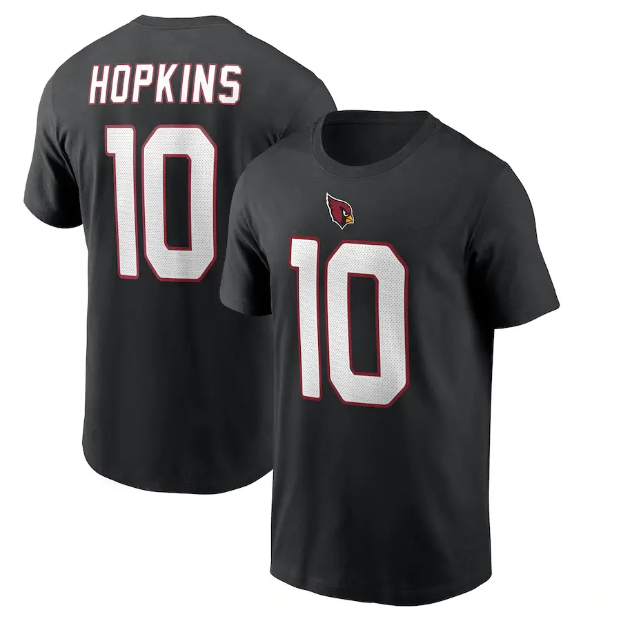 Hopkins 10 NFL Football T-Shirt Red Large - Image 15