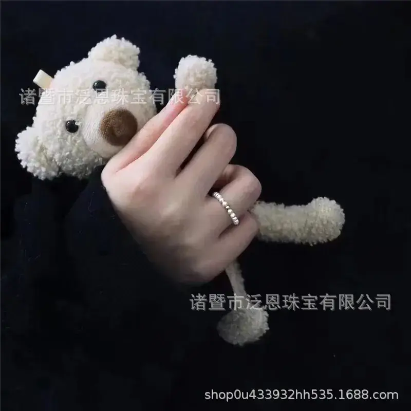 18K Gold Elastic Pearl Rings 3-4mm Round - Image 3