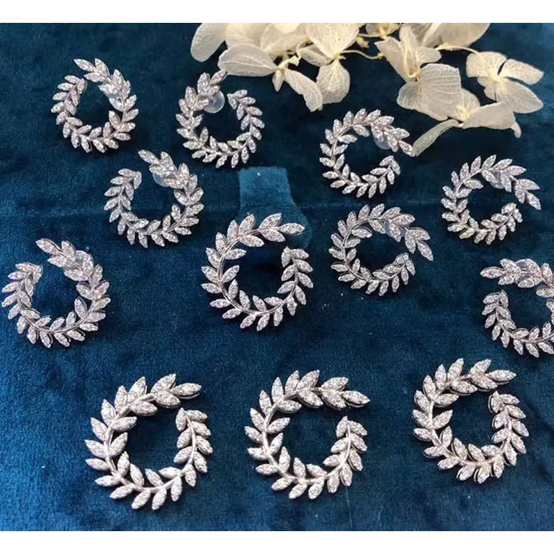 Greek Goddess Diamond Earrings Set for Women - Image 3